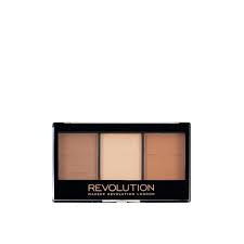 Makeup Revolution Ultra Sculpt & Contour Kit Ultra Light/Medium C04, three-pan contour palette
