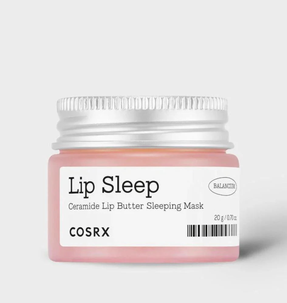 COSRX Lip Sleep Ceramide Lip Butter sleeping mask from Originala, showing a jar of deep hydrating overnight lip moisturizer.