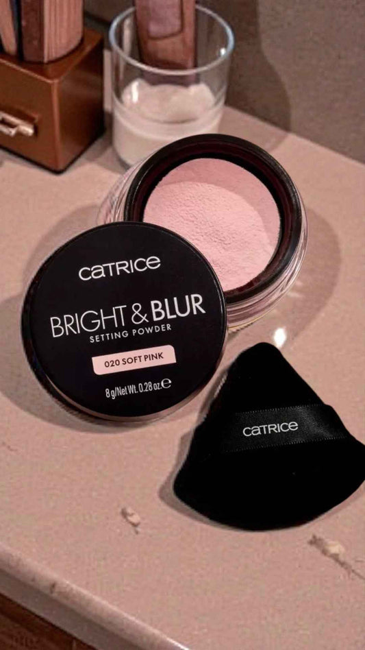 Catrice Bright & Blur Setting Powder 020 Soft Pink for a Flawless Finish - Originala